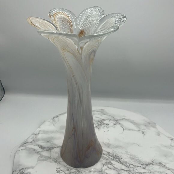 MURANO Made In Italy Glass Vase-New! - Picture 3 of 5